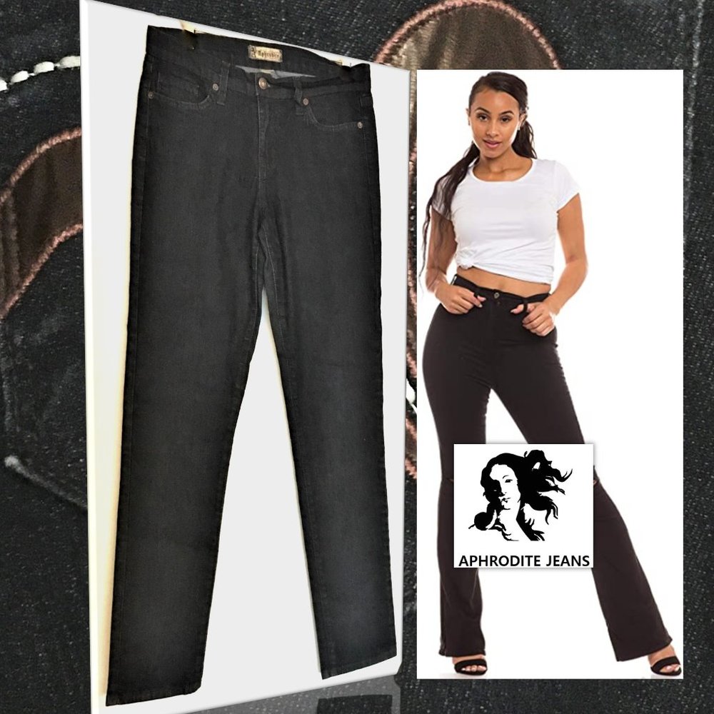 APHRODITE Straight Leg Embellished Pocket Jean  15